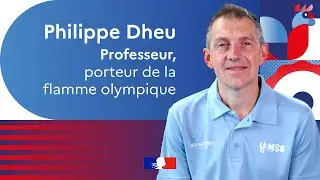 Philippe Dheu, professeur d'EPS, relayeur de la Flamme Olympique