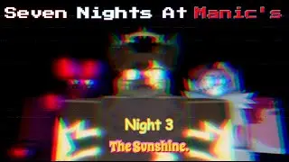 Seven Nights At Manic's [Night 3] | Kaiju Paradise | (Roblox)