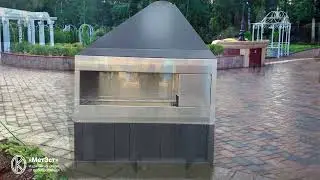 Мангал с вытяжкой для Ресторана