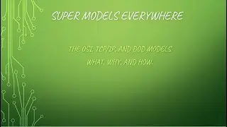 OSI, TCP, and DOD models