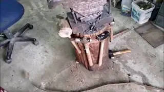copper strap with hammer loops