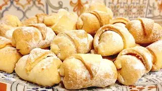 Быстрая и ВКУСНАЯ Домашняя ВЫПЕЧКА. Рецепт Рулетиков с Орехами из песочного теста