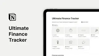 Notion Ultimate Finance Tracker