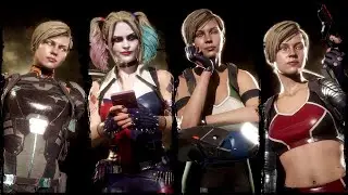 Cassie Cage - Intros & Victories - All Main Color Skins - Mortal Kombat 11