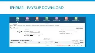 IFHRMS - Download PaySlip without Employee Login