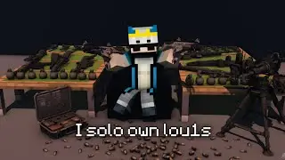 I solo own lou1s ☠️ || clan war nerdpvp