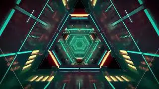 Futuristic Neon Tunnel Time-Lapse | Hypnotic 3D Visual Journey | MDF Creative #stockvideos #newyear