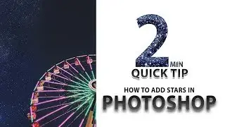 HOW TO ADD STARS IN PHOTOSHOP | 2 min quick tips