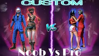 Free Fire Montage | Noob Vs Pro  | Custom Room Fight | Garena Free Fire