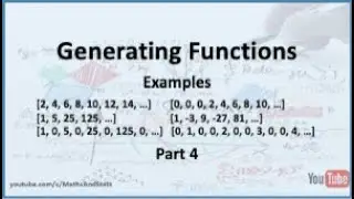 Generating Functions: Examples - Part 4