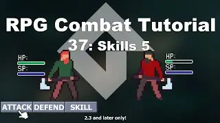 [GMS2] Make a Turn-based RPG Combat System in GameMaker Studio 2 (p.37 Skills p5)| FunBox