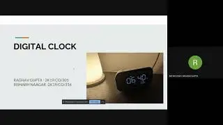 DIGITAL CLOCK PRESENTATION