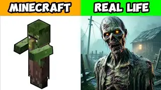 MINECRAFT MOBS VS SUPER REAL LIFE | Super Realistic 4k