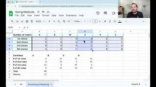 Plurality and Instant-Runoff Voting Methods in Google Sheets with IFSUM