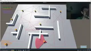 UNITY AI EXPLORES WORLD AND SEARCHES FOR FOOD ON ITS OWN