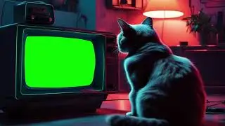 OLD TV 03 GREEN SCREEN