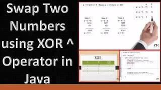 Swap two numbers using XOR Operator without using extra variable