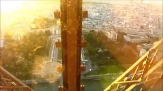 Eiffel Tower elevator ride in Awesome Sunset over Paris (Air - All i Need)✔