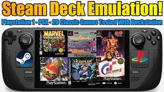 Steam Deck Emulation - Another 20 Sony Playstation Games Tested - Duckstation Emulator + EmuDeck!