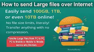 How To Transfer Large Files Online 2021| Send Large Files Online 🔥FREE!!| Big Files kaise send kare
