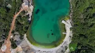 Bay Konopljikova, Island Brač (Croatia from the air)