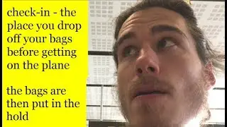 Airport Vocabulary and Travel phrasal verbs - Travel Vlog 10