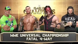 John Cena vs. Randy Orton vs. Kane vs. Roman Reigns | wwe universal championship |fatal 4-way match