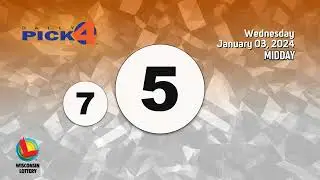 Wisconsin Lottery Midday Draw 01/03/2024
