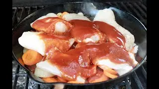 BBQ Codfish - Cast Iron Pan - Bonita's Kitchen