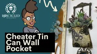 Easy Tin Can Pocket Planter
