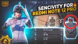 Redmi Note 12 Pro 5G Pubg Controls & Sensitivity  | 4 Finger Full Gyroscope | PUBG Mobile