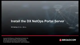 Install the DX NetOps Portal Server