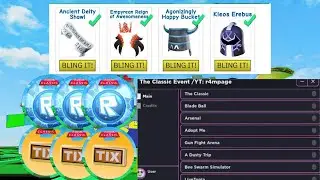 ROBLOX Script To Get *ALL TIX🎫* And *BADGES* In The Classic Event!  |  Universal |