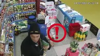 Видеонаблюдение залови крадец в хранителен магазин