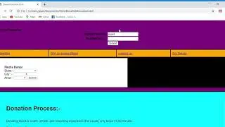 Blood Donation Site || How to create a site || HTML || CSS