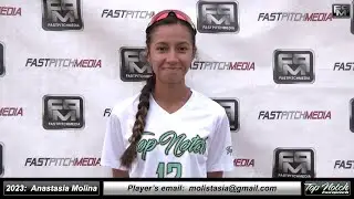 2023 Anastasia Molina Speedy Lefty Outfielder & 1st Base Softball Skills Video - Top Notch Fastpitch