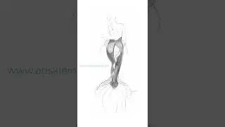 Mermaid Drawings by Eris Klein