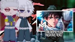 ♪Hashiras react Tomioka as Yuta | 🇧🇷 | 
