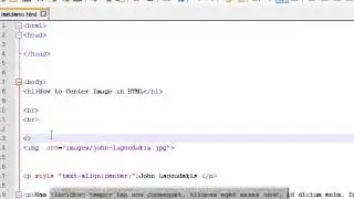 Centering an image in HTML