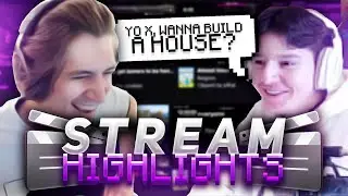 I BUILT A HOUSE WITH XQC IN MINECRAFT!? [Stream Highlights]