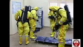 Обучение газоспасателей в изолирующих костюмах