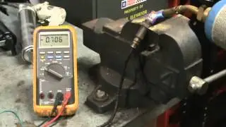 bench testing an oxygen sensor with a propane torch