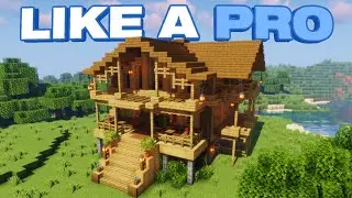 Build a LARGE Wooden House In Minecraft LIKE A PRO! 🔨