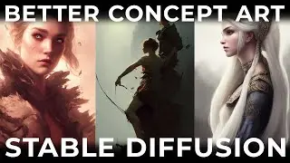 Better AI Generated Concept Art | Stable Diffusion | Automatic1111 | Lazy Tutorials 