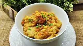 Гороховая каша с куриной грудкой - вкусное и очень сытное блюдо из моего рациона стройности.