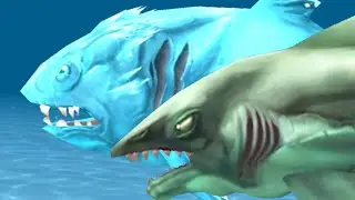 Ледяная Акула и Электрическая Акула #15 Hungry Shark Evolution на Крутилкины