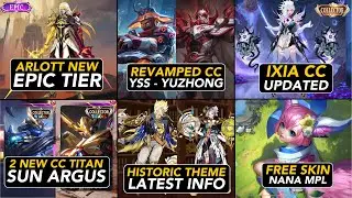 HISTORIC THEME UPDTE| FREE NANA MPL SKIN| IXIA ARGUS SUN YU ZHONG &YSS CC UPDATE| MATCHMAKING UPDATE