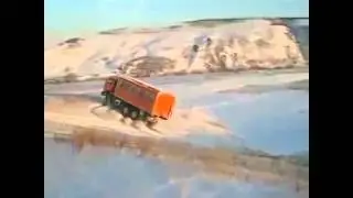 водитель камаза виздеход чудом не перевернулся