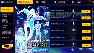 Winterland Special All Free Rewards 😲 Winterland Event Free Fire 2025 | Winterland Special New Event