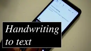 Handwriting to text on Samsung Galaxy Note